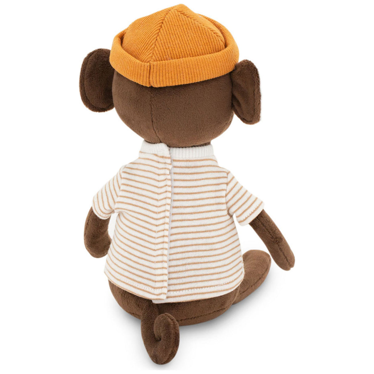 Peluche singe Charlie avec bonnet 25cm