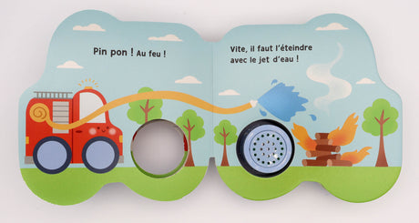 Livre sonore - Petits véhicules sonores - Léo le camion de pompiers
