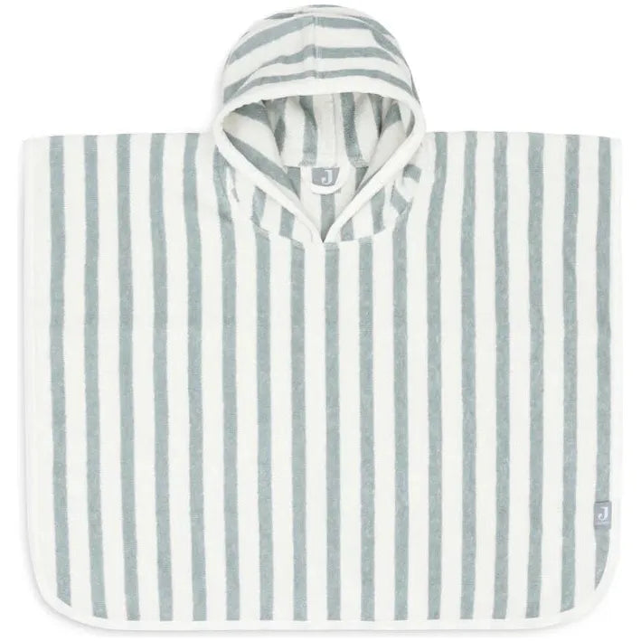 Poncho de bain rayé sea green