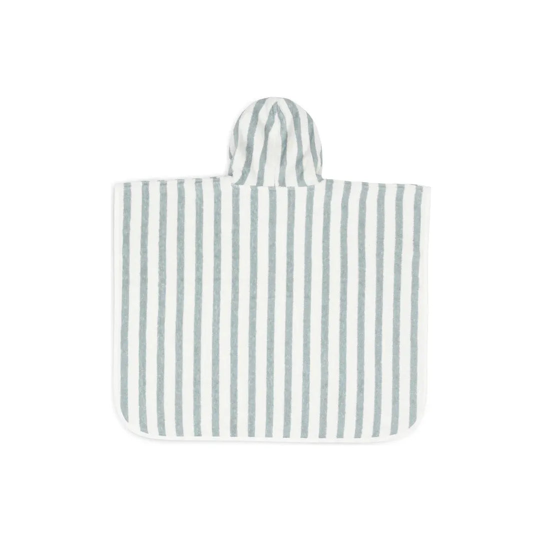 Poncho de bain rayé sea green