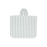 Poncho de bain rayé sea green