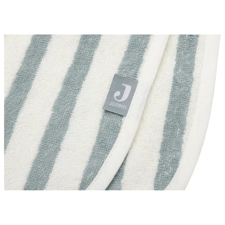 Poncho de bain rayé sea green