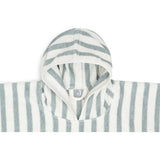 Poncho de bain rayé sea green