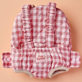 Porte bébé Vichy Rose pour poupée