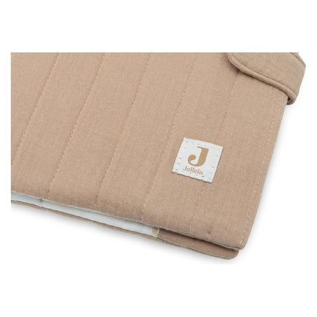 Protège carnet de santé gaze de coton- Biscuit