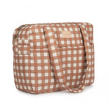 Sac à langer imperméable Nobodinoz Hyde Park Terracotta Check
