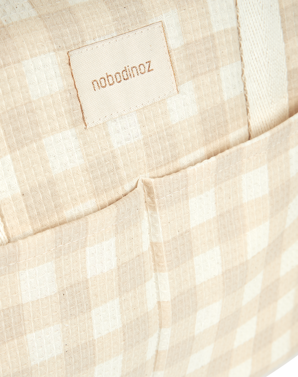 Sac à langer Nobodinoz Gala - Ivory Check