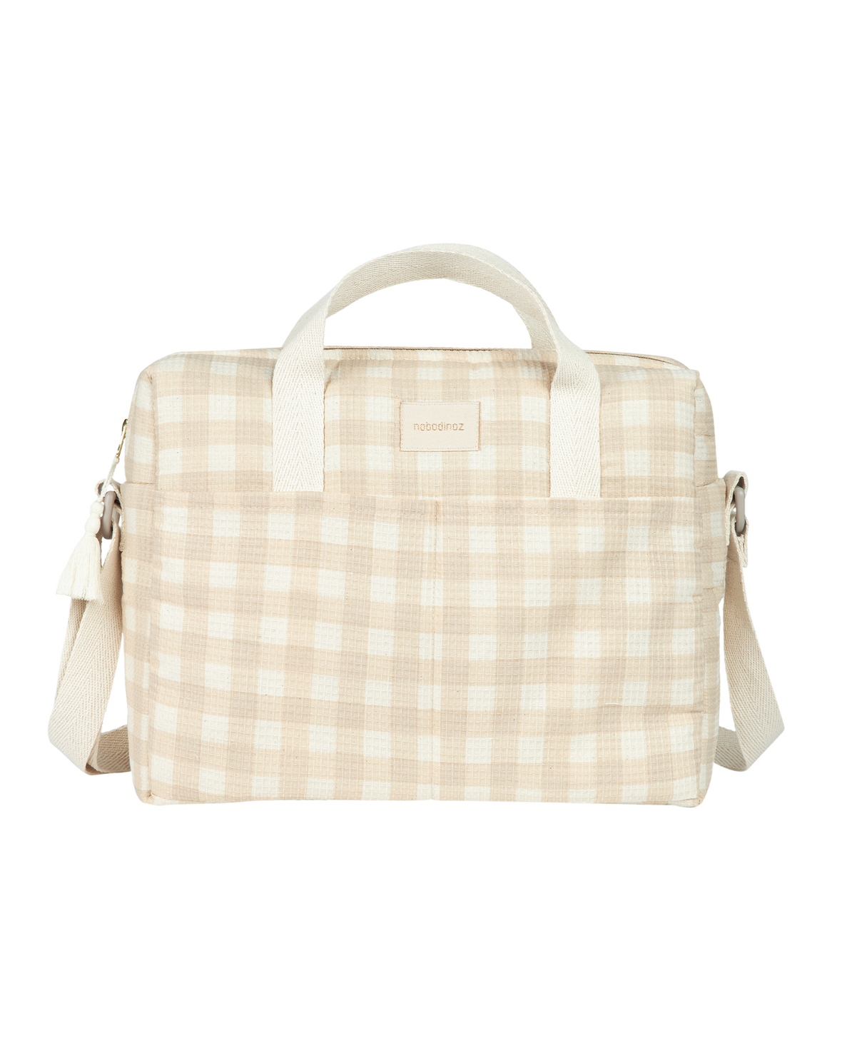Sac à langer Nobodinoz Gala - Ivory Check
