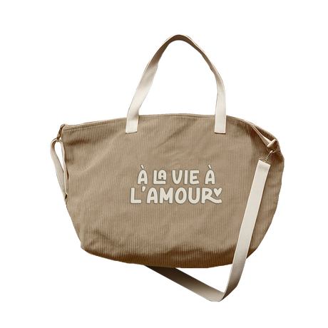 Sac XL velours - A la vie à l'amour