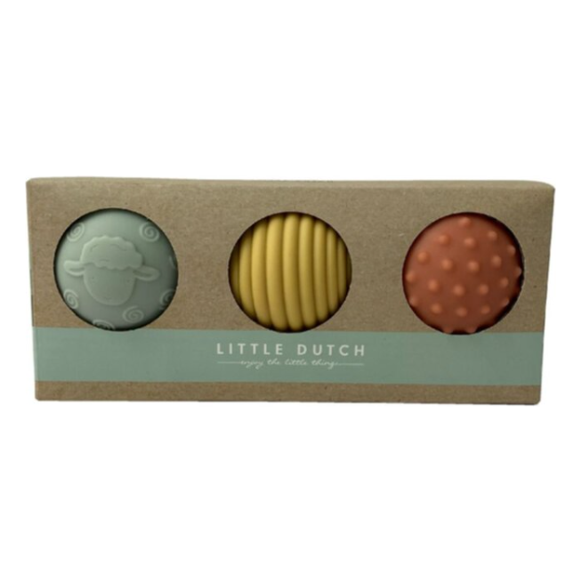 Set de 3 balles sensorielles Little farm