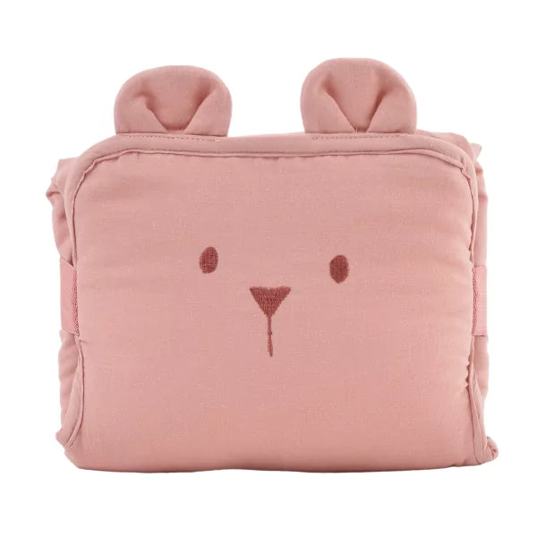 Tapis à langer nomade ourson rose
