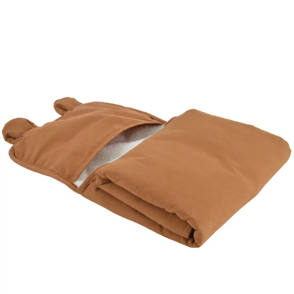 Tapis à langer nomade ourson caramel