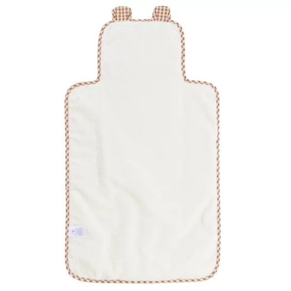 Tapis à langer nomade ourson vichy pom pouce