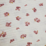 Couverture été petites fleurs roses
