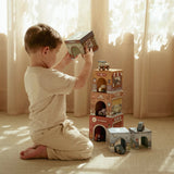 Blocs empilables avec voitures