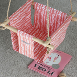 Balançoire intérieure feuilles rose