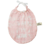 Bavoir James rose coton bio organic fabriqué en France Lebome