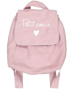 Sac à dos bébé "Petit coeur" rose
