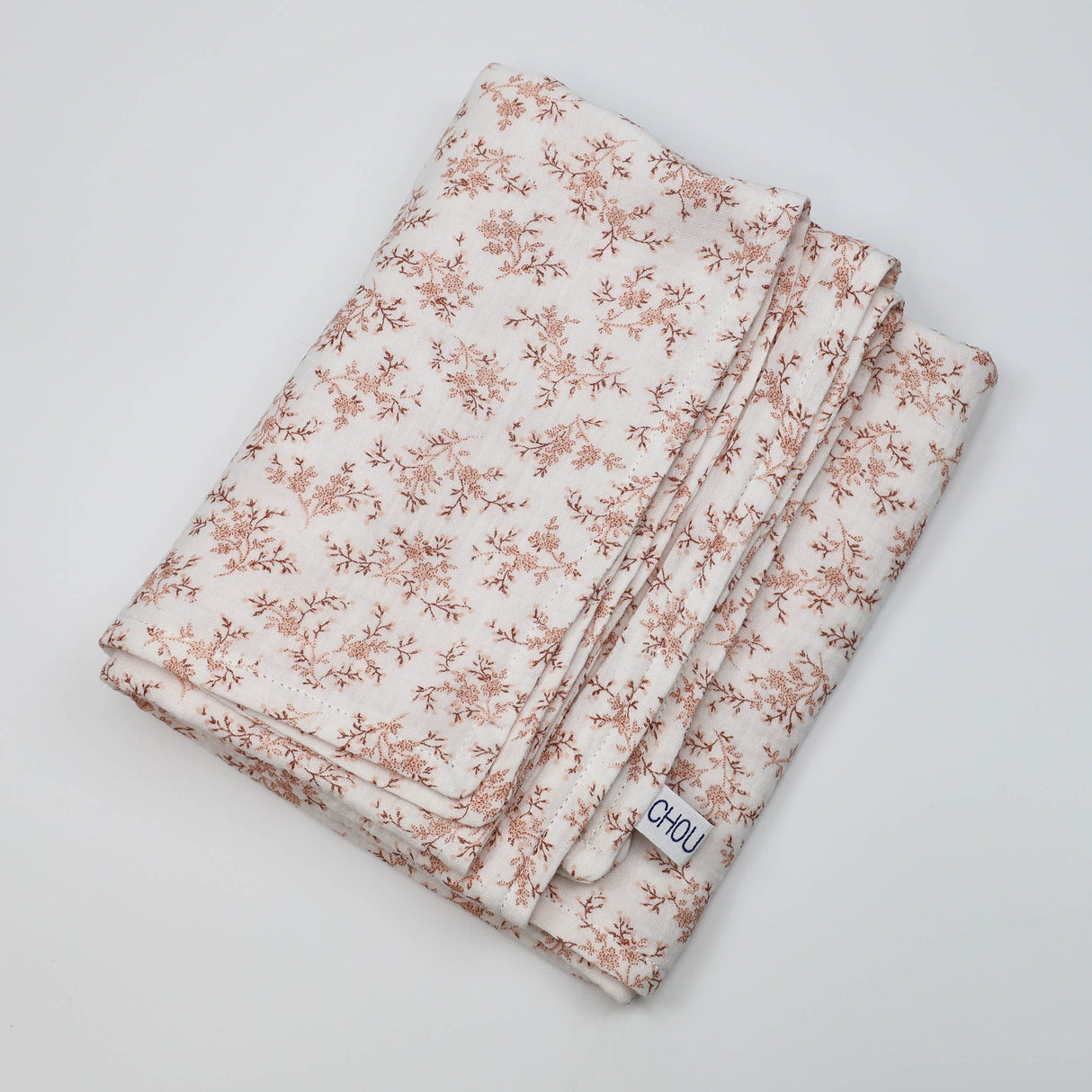 Couverture été fleurs pêche