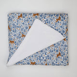 Couverture bleu petit singe