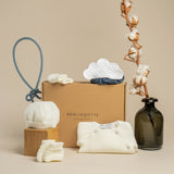 Coffret naissance Hortense écru et bleu