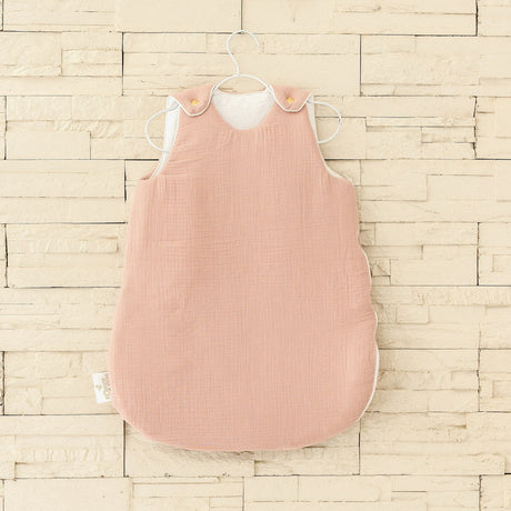 Gigoteuse gaze de coton hiver Vieux Rose