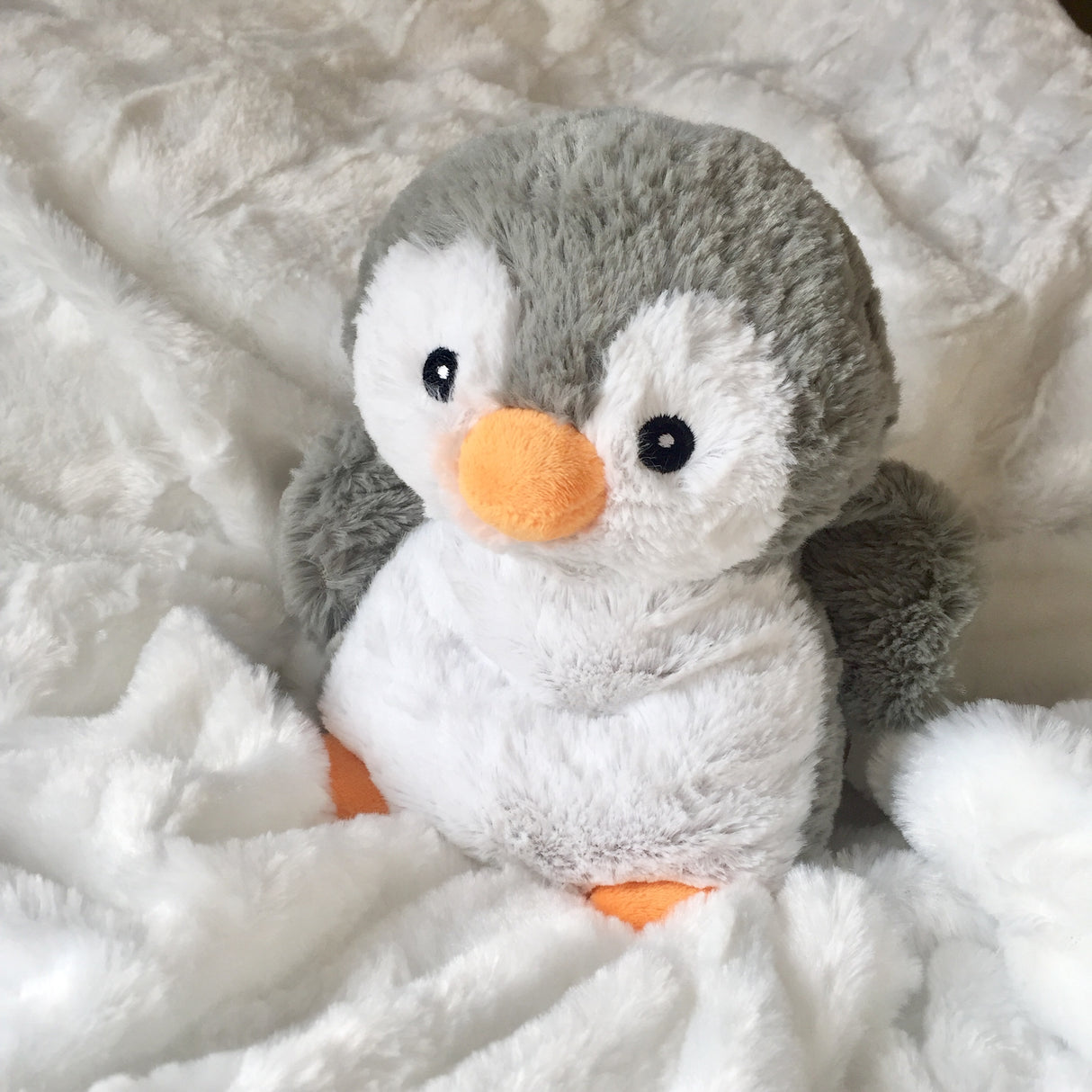 Peluche bouillotte pingouin