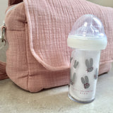 Biberon lapin gris 210ml - tétine 6 mois +