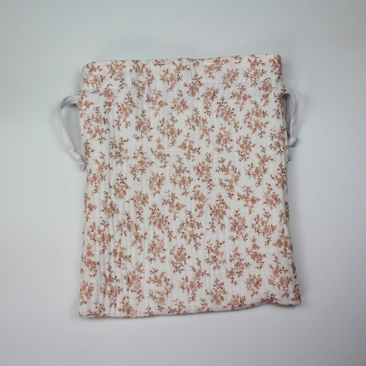 Pochon fleurs pêche