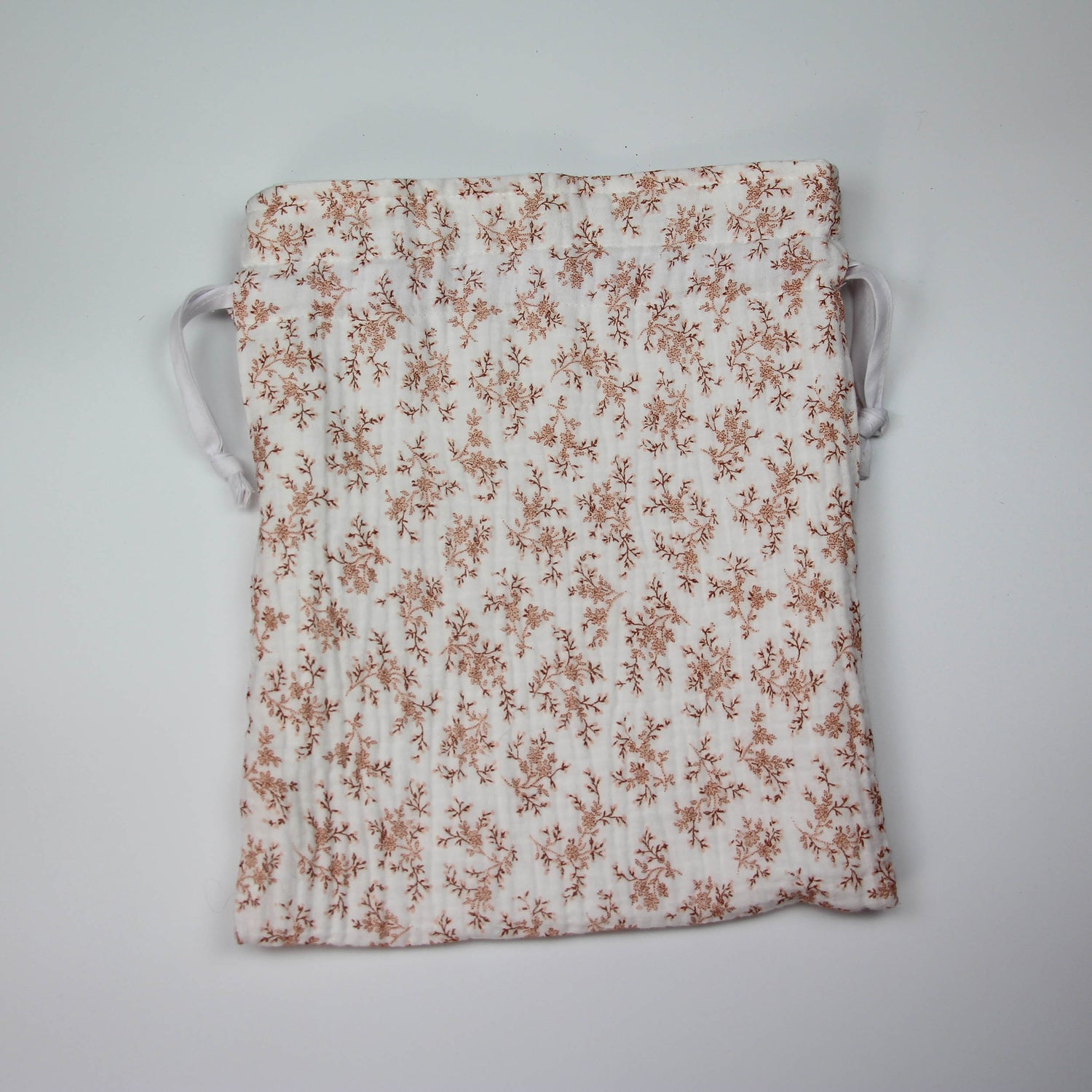 Pochon fleurs pêche