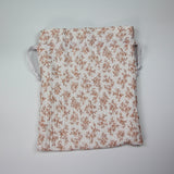 Pochon fleurs pêche