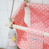 Balançoire intérieure feuilles rose