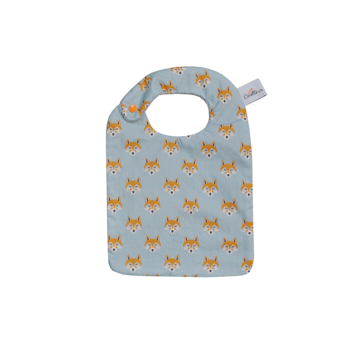 Bavoir renards bleus