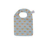 Bavoir renards bleus