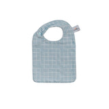 Bavoir carreaux bleus