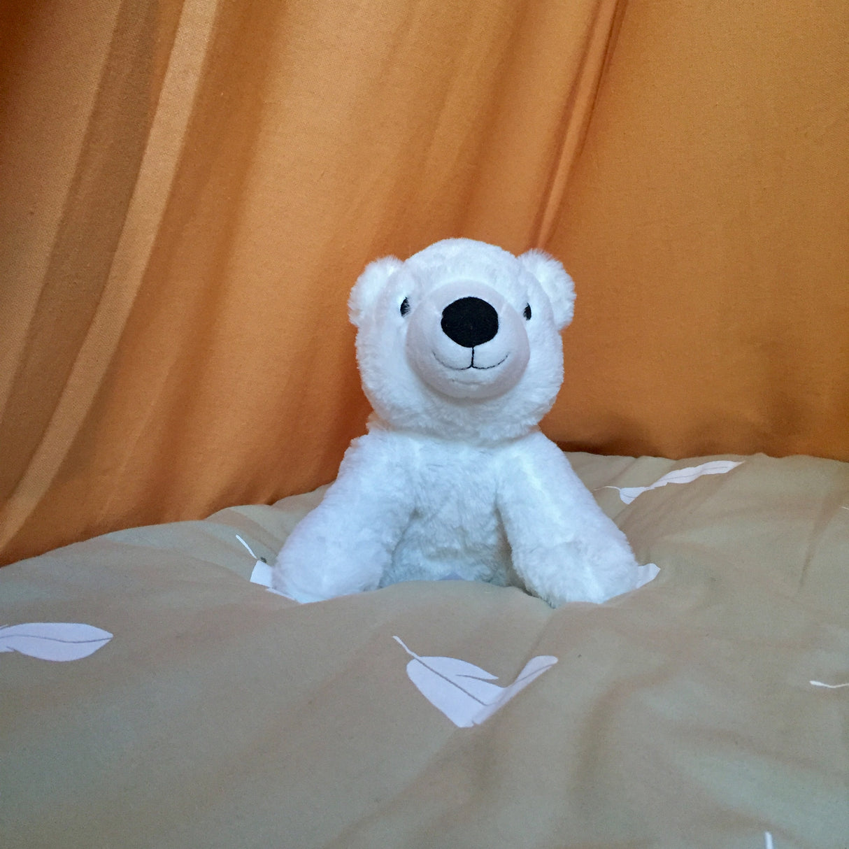Peluche bouillotte ours polaire