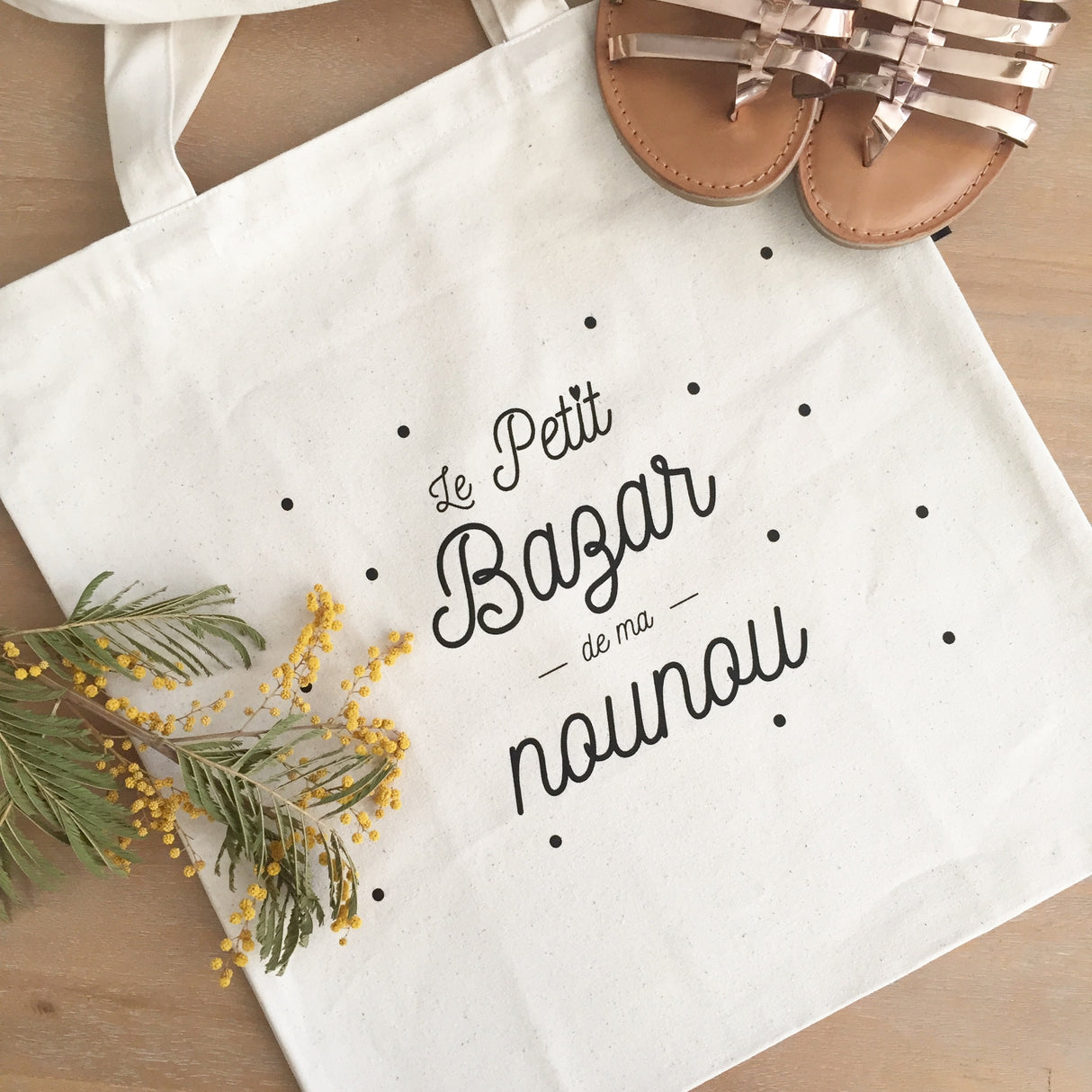 Tote bag "Le petit bazar de ma nounou"