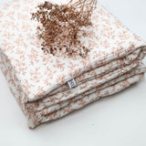 Couverture fleurs pêche