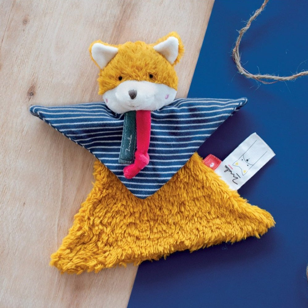 doudou renard bio 22 cm made in France