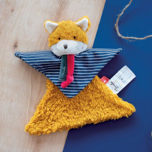doudou renard bio 22 cm made in France