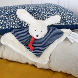 Doudou plat lapin en coton bio