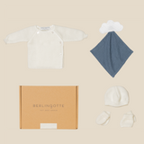 Coffret naissance Hortense écru et bleu