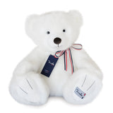 L'ours en peluche blanc neige