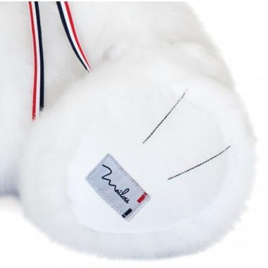 Ours en peluche blanc made in France