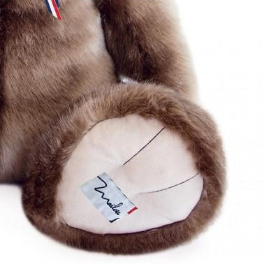 ours en peluche taupe maide in france 35 cm