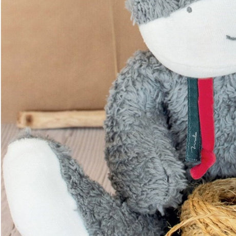 Ane en peluche bio 40 cm made in France