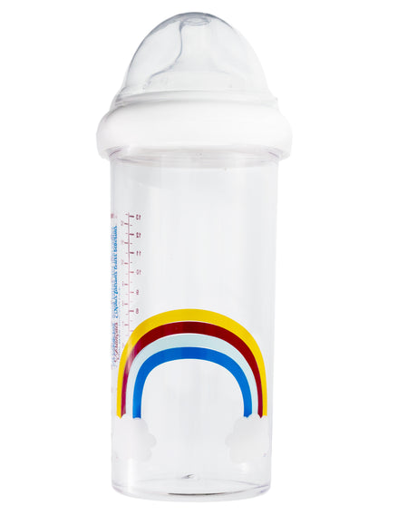 Biberon arc en ciel 360ml tétine 6 mois +