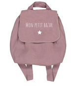 Sac à dos "Mon petit bazar" mauve