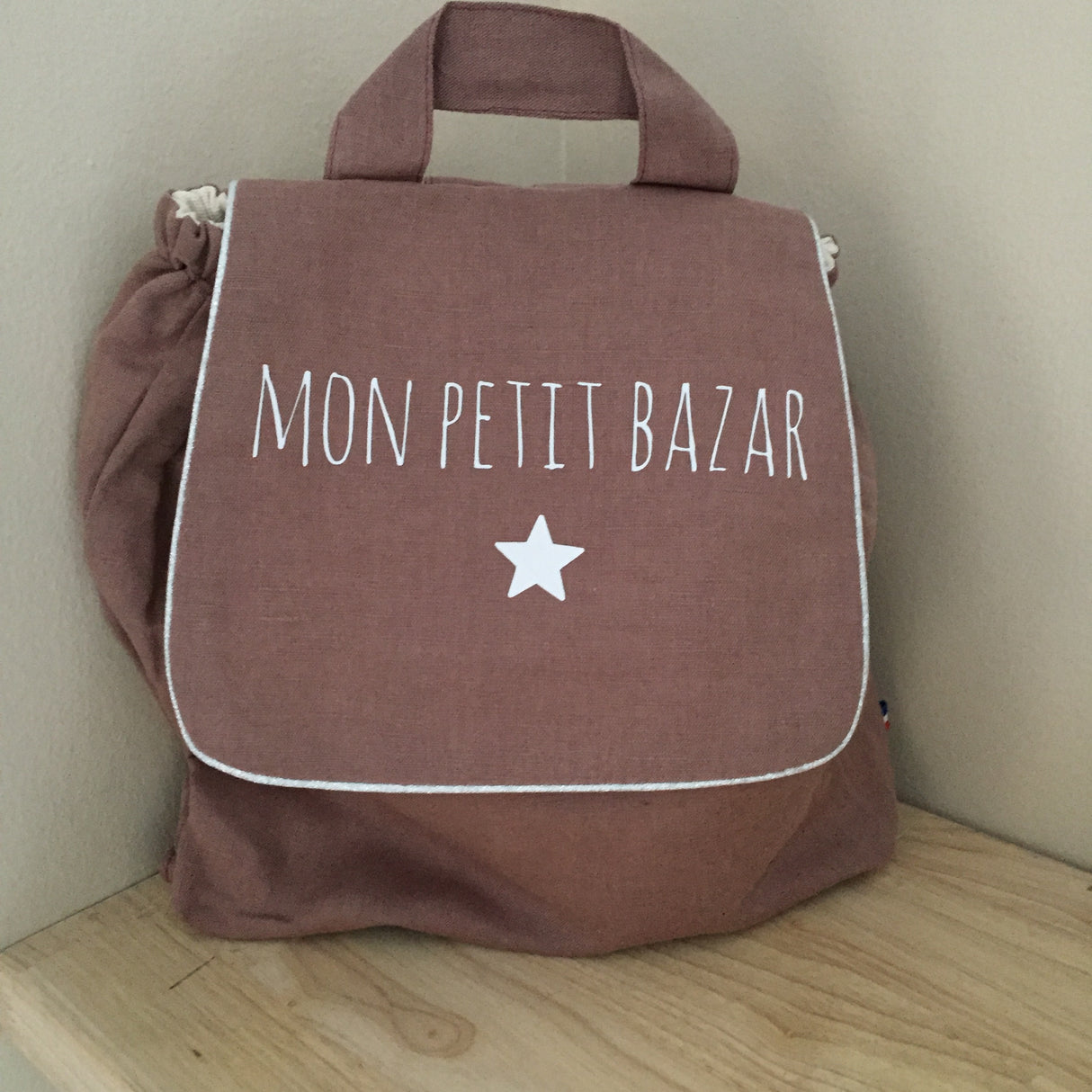 Sac à dos "Mon petit bazar" mauve