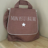 Sac à dos "Mon petit bazar" mauve
